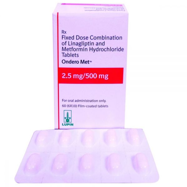 Ondero Met 2,5 мг / 500 мг